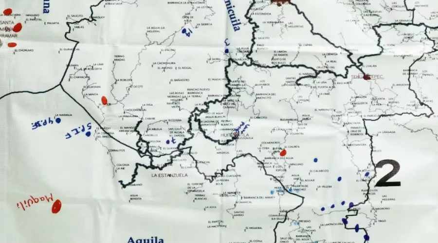 Un mapa encontrado por EL UNIVERSAL en el último refugio de Nemesio Oseguera Cervantes, El Mencho o Señor de los Gallos, apunta a que el extinto capo dirigía una estrategia para controlar la Sierr
