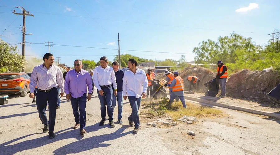 Activa alcalde de Reynosa jornada de limpieza imparable en la Aquiles Serdán 1 alcalde pena 90
