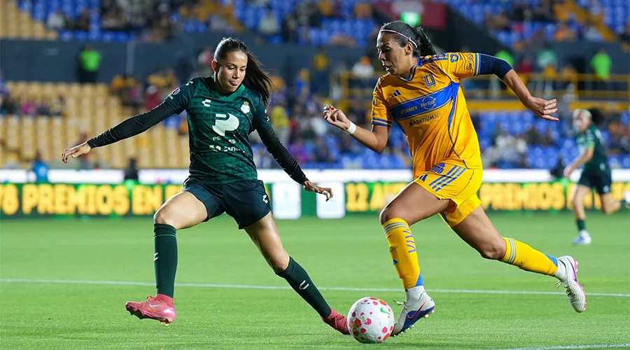 Tigres Femenil vence 4-1 a Santos y ligan segundo triunfo 8 tigres fem 10 ols