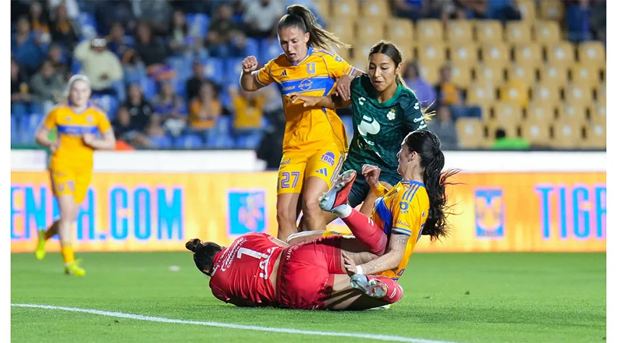 Tigres Femenil vence 4-1 a Santos y ligan segundo triunfo 7 tigrres 9 opsm