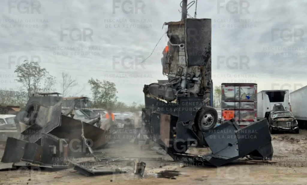 Destruye FGR 18 vehículos monstruo asegurados en Tamaulipas 1 664295561 1307796257907002 3543903812223663768 n