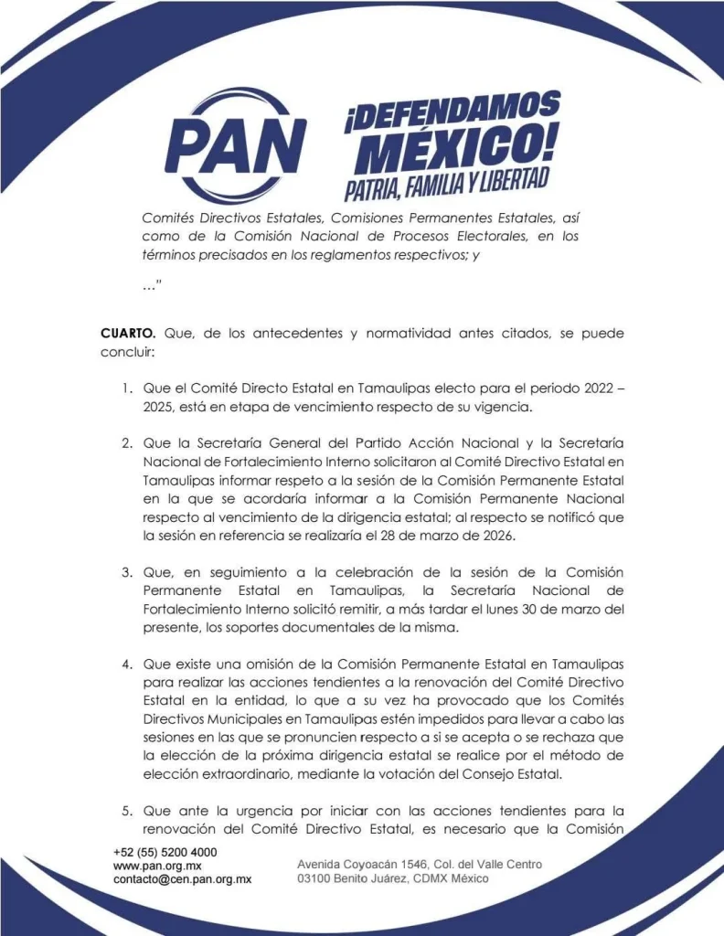 Asume CEN del PAN proceso de renovación en Tamaulipas ante omisión estatal 1 667663331 1281825126661425 4763183656545584946 n