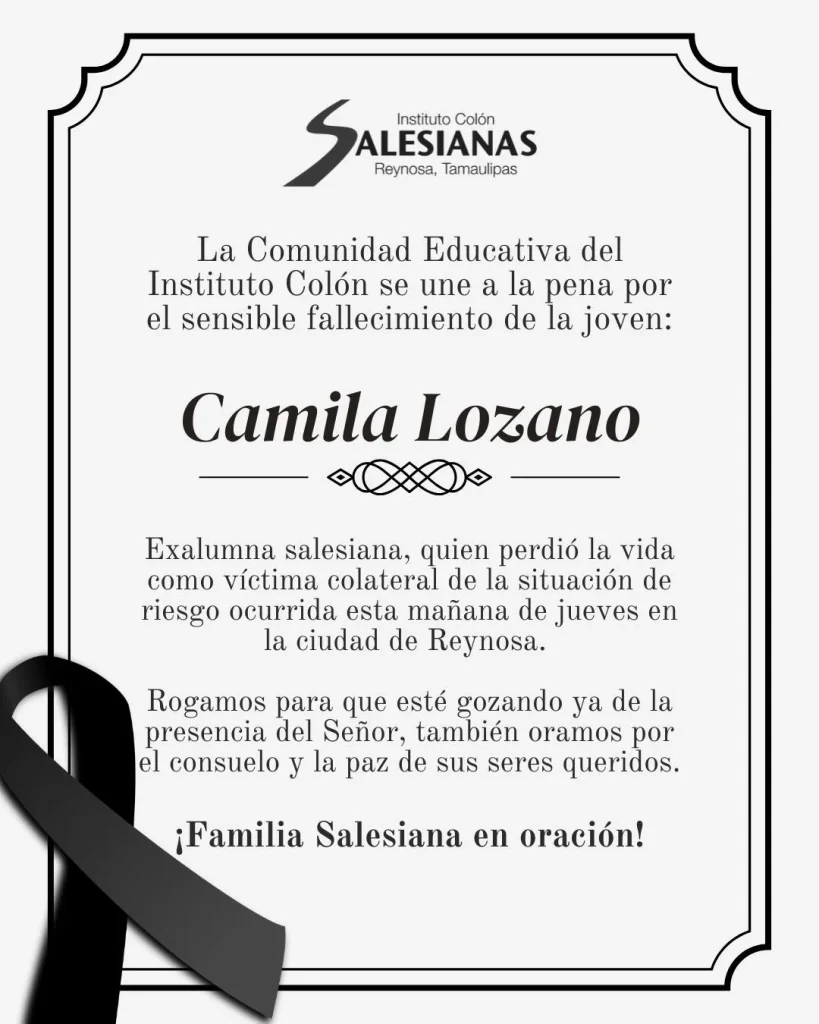 Reynosa de luto: despiden a joven y claman por paz 1 679368783 1706833764009646 57669131043657292 n