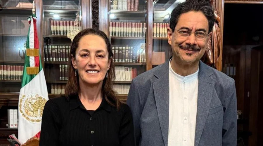 Candidato presidencial de Colombia, se reúne con Sheinbaum
