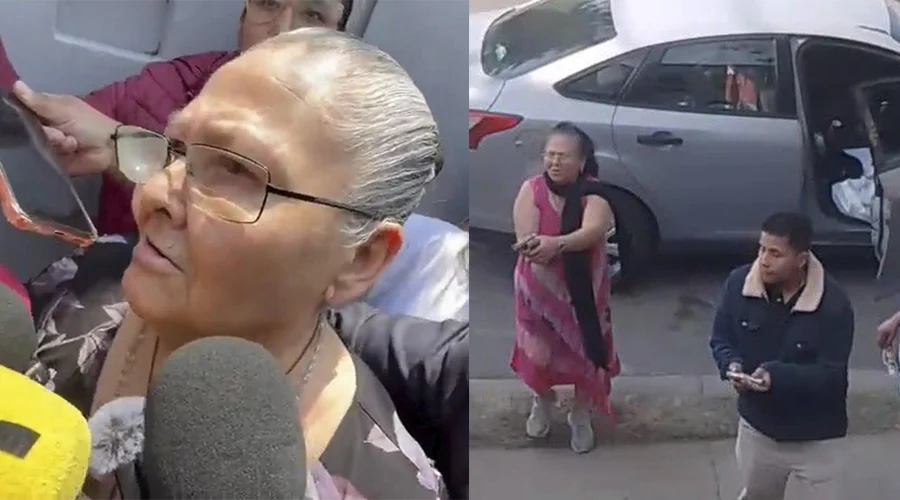 Doña Carlota sale del penal de Chalco