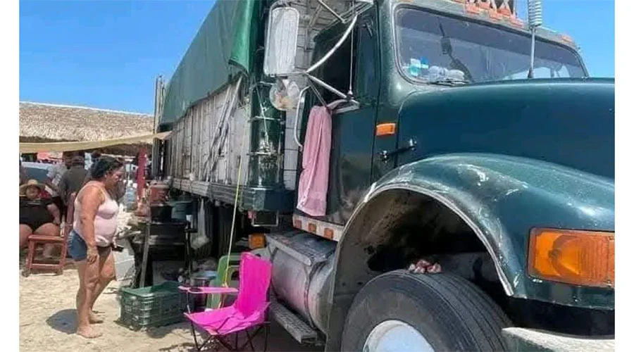 Llegan a la Playa Miramar en tráiler... son criticados 2 TRAILER ccc