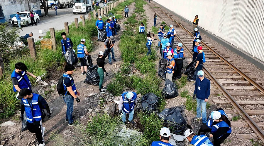 Despliega San Nicolás limpieza en vías del tren 1 VIAS SAN NICO 2bbb