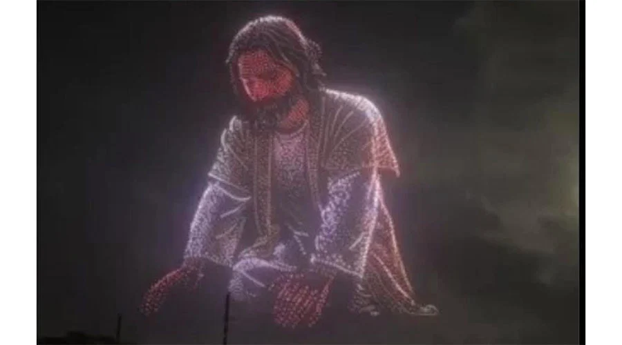 Presentan imágenes de Cristo con drones (VIDEO) 1 drones 22bb