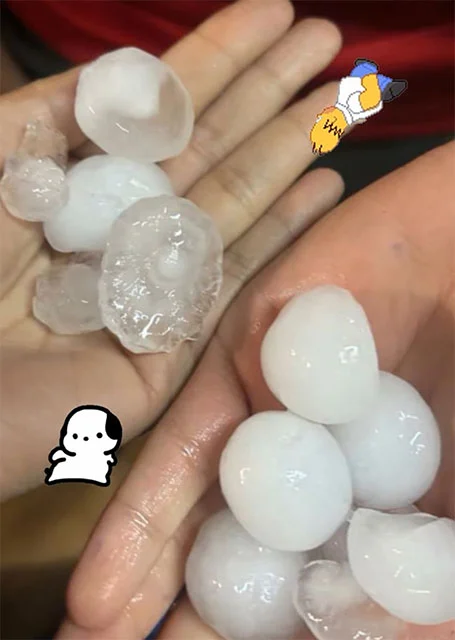 Cae granizo del tamaño de pelotas de golf en Monterrey 1 granizo 22bb