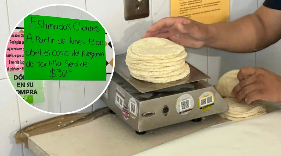 ¡Otro aumento! Anuncian otro incremento al precio de la tortilla