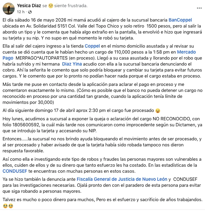 Estafan a abuelita con 110 mil pesos en Monterrey 1 691819400 3269971306642885 4909768228725065195 n