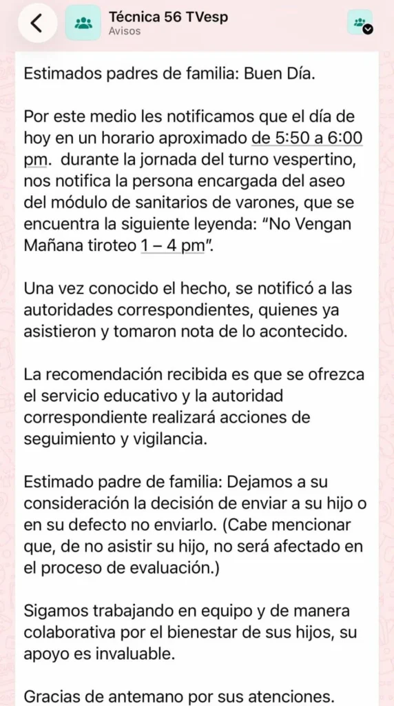 Resurgen amenazas de tiroteo en secundaria de Reynosa 2 709722538 1317901787154676 778653676652672538 n