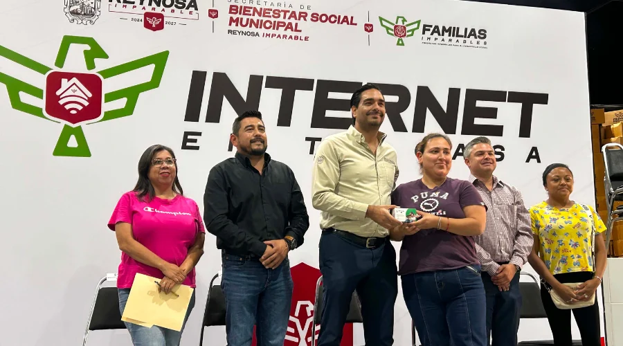 Buscando que familias de escasos recursos tengan acceso a internet, la Secretaría de Bienestar en Reynosa, realizó la entrega de cerca de 500 módems de internet gratuito, con lo que se alcanzó un