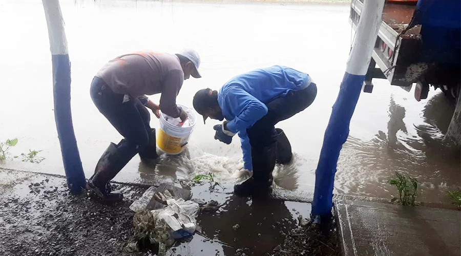 Lluvias acumulan 2.5 pulgadas de agua en Matamoros; JAD intensifica labores de desagüe 1 DRENAJE MATAMOROS 77