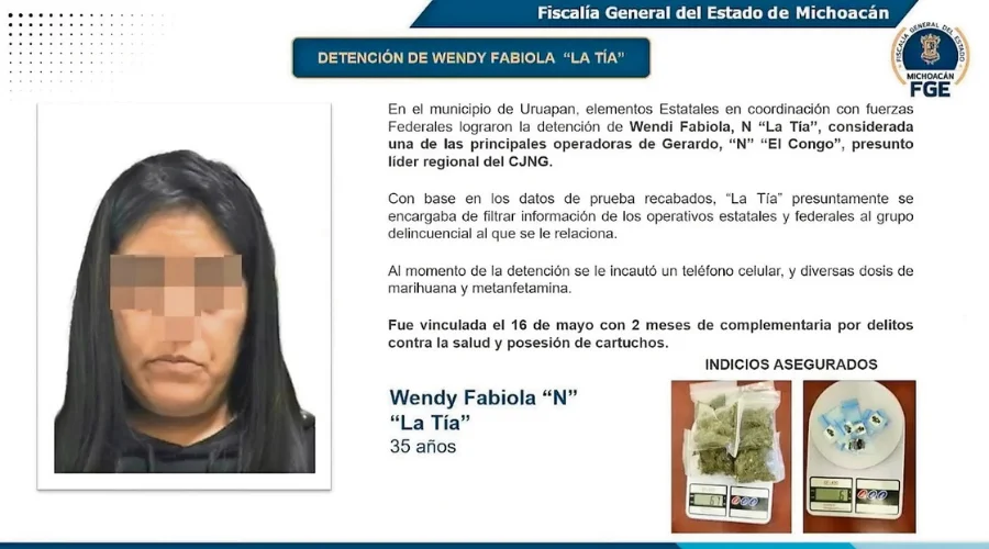 Detienen a otra implicada en el asesinato de Carlos Manzo