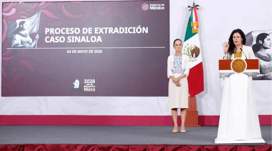 Luisa María Alcalde Luján, consejera jurídica de la Presidencia de la República, afirmó que la solicitud de extradición del gobernador con licencia Rubén Rocha Moya, por parte de Estados Unidos, d