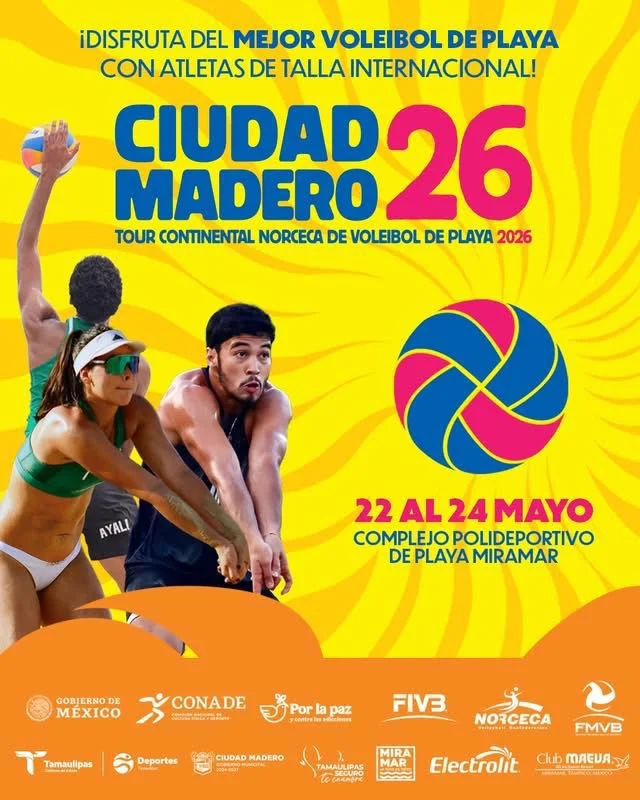 Ciudad Madero será sede del Tour Continental NORCECA de Voleibol de Playa 2026 1 WhatsApp Image 2026 05 13 at 6.39.15 PM