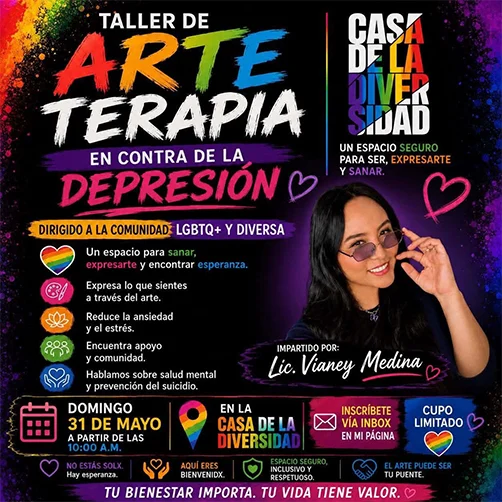 Buscan fortalecer salud mental con taller de arteterapia en Casa de la Diversidad 1 diversidad 2bb