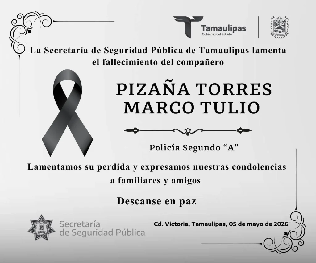 Situación de riesgo deja dos policías sin vida en Reynosa 2 esquela 1a