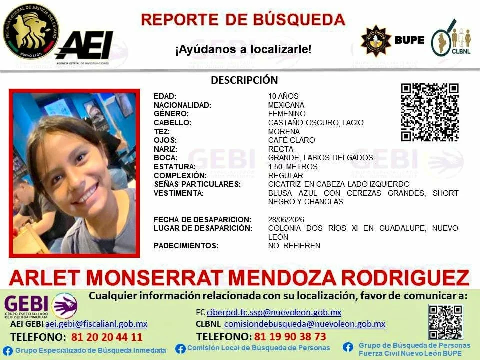 Localizan sana en Guadalupe a menor con reporte de búsqueda 1 732654353 1349419610666400 684314409609810550 n