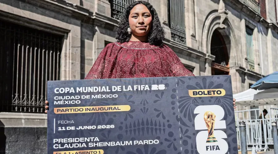 Cuando escuchó su nombre como ganadora del boleto que la presidenta Claudia Sheinbaum otorgara para representar a México en la inauguración de la Copa Mundial de Futbol 2026, Yolett Cervantes Cuaq