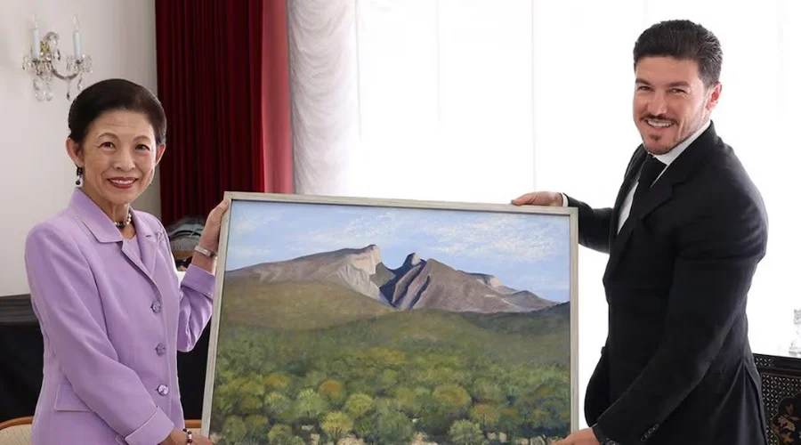 Hisako de Takamado, princesa de Japón, llega a Nuevo León
