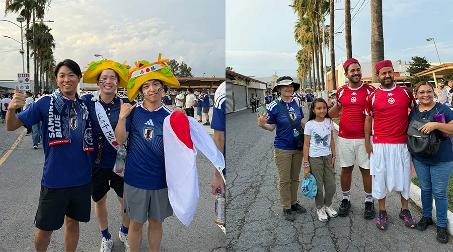 Vive Monterrey fiesta mundialista con el Japón-Túnez 2 JAPON 4d
