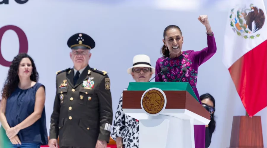 Sheinbaum agradece 'mucho entusiasmo y cariño' en informe
