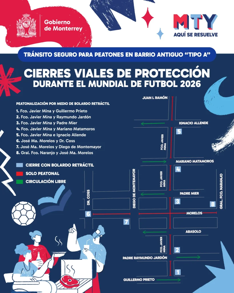 Implementará Monterrey cierres viales en Barrio Antiguo por el Mundial 1 WhatsApp Image 2026 06 09 at 8.54.34 PM 1