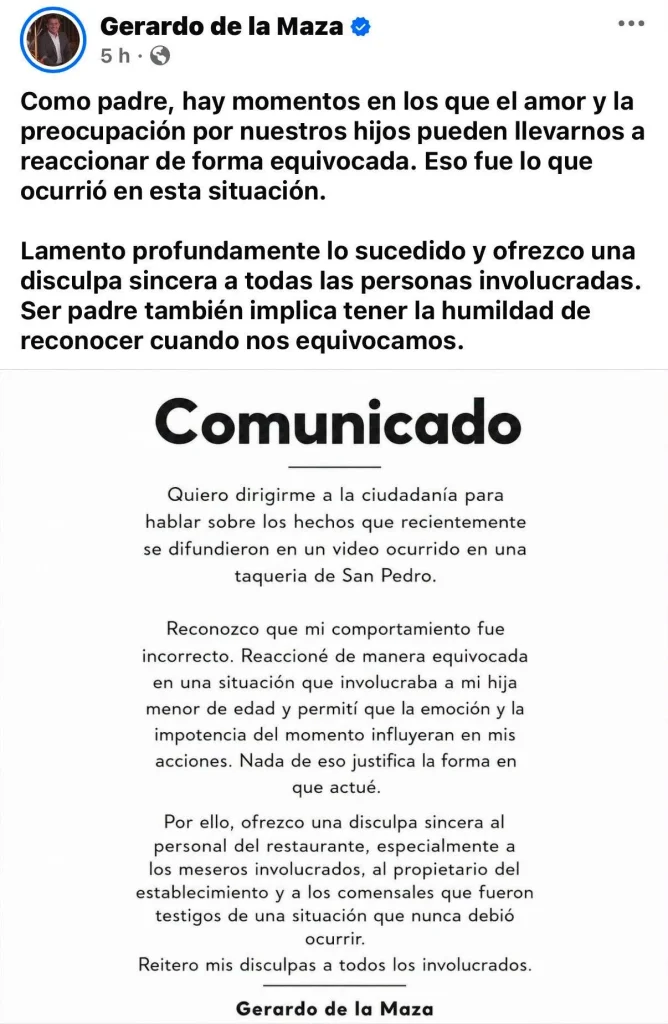 Alcalde de El Carmen golpea a mesero; horas después se disculpa (VIDEO) 1 com a