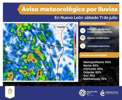 Se esperan tormentas eléctricas en NL para este sábado 1 741235085 4497273757198666 6218526153021222760 n