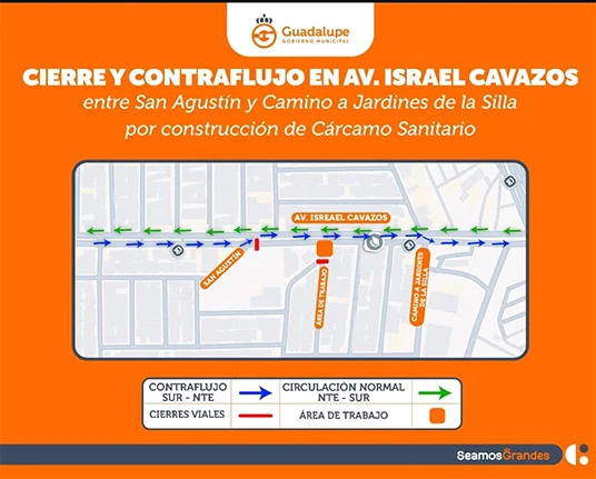Anuncia Guadalupe adecuaciones viales por obras pluviales 1 AVISO GPE 2bb
