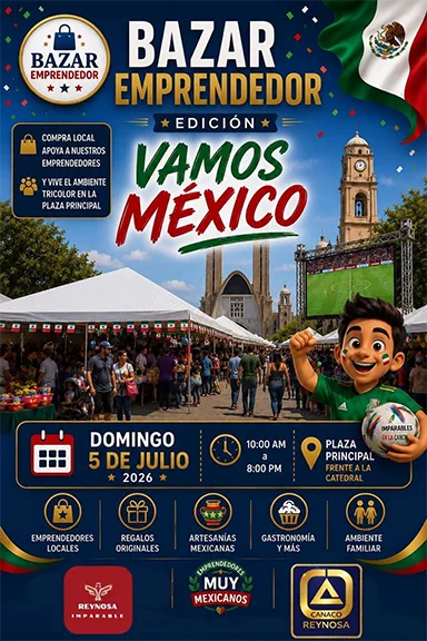 Mundial deja derrama superior a los 230 millones de pesos en Reynosa 1 CANACO POSTER 2bb