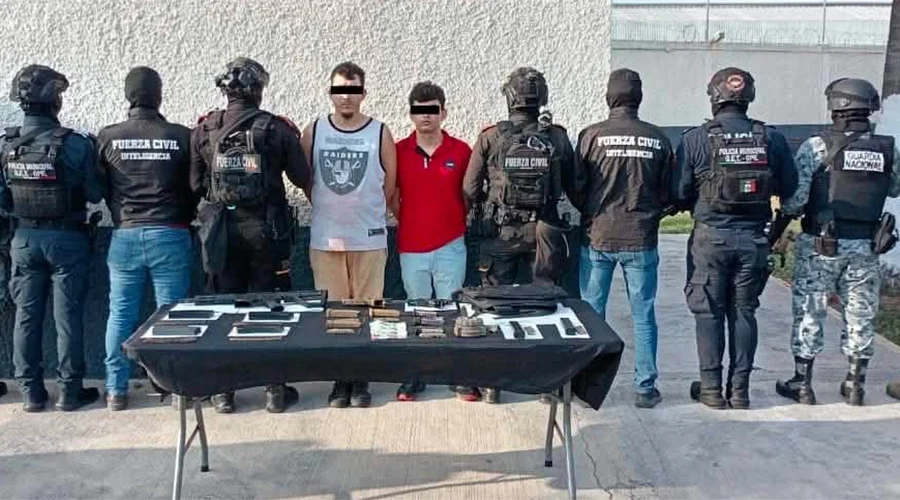 Captura Fuerza Civil a cuatro hombres armados en Zuazua y Guadalupe 1 DETENIDO bbb22