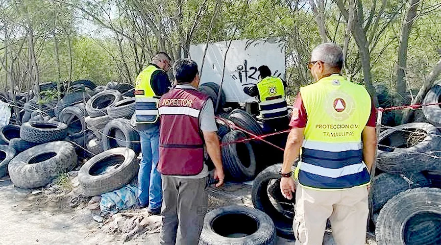 Aseguran predio con llantas en desuso en Reynosa 1 LLANTAS 12aa