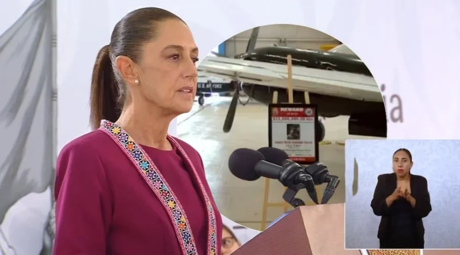 Sheinbaum reacciona a donación del FBI de avioneta