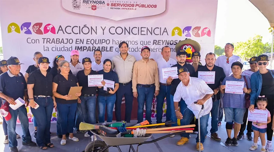 Mejora Acción y Conciencia del Gobierno de Reynosa a colonias Emiliano Zapata y Electricistas 1 alcalde 1aa1a