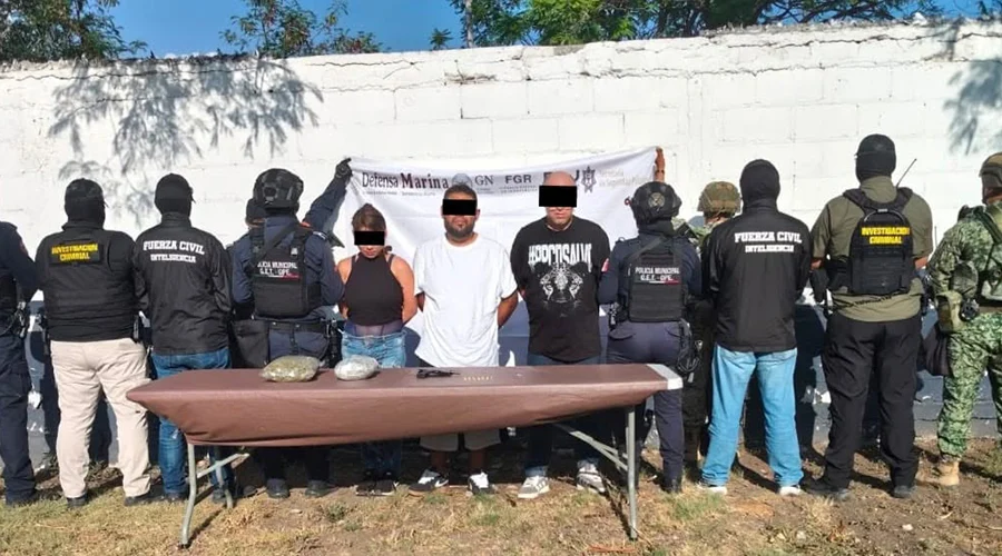 balacera-en-guadalupe-operativo Elementos policiales desplegados tras la balacera en Guadalupe.