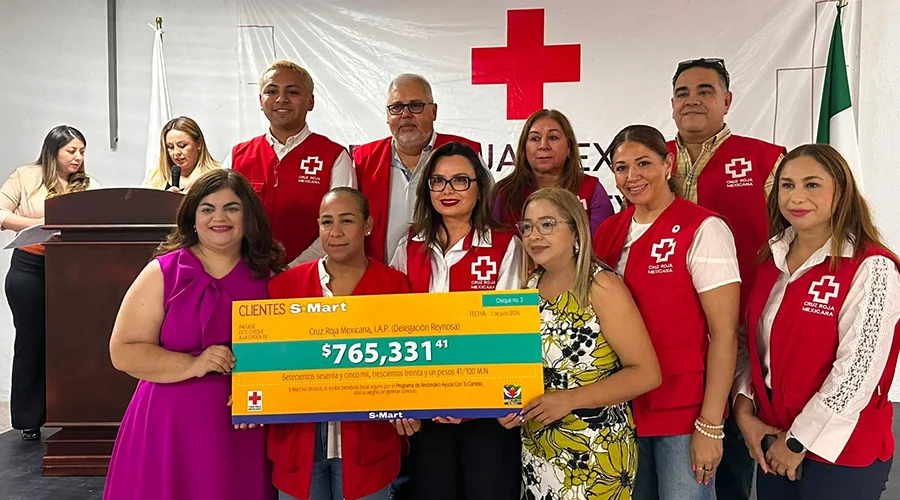 cruz-roja-reynosa-donativo-rayos-x Entrega simbólica de donativo a la Cruz Roja Reynosa para equipo de Rayos X.