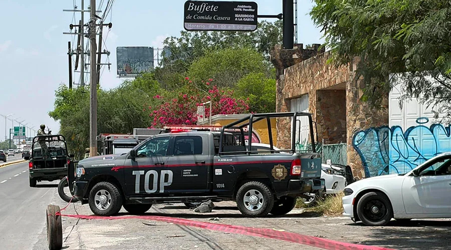 Encuentran cuerpo sin vida en Motel Nueva Castilla en Escobedo 2 Policía acordonan el Motel Nueva Castilla