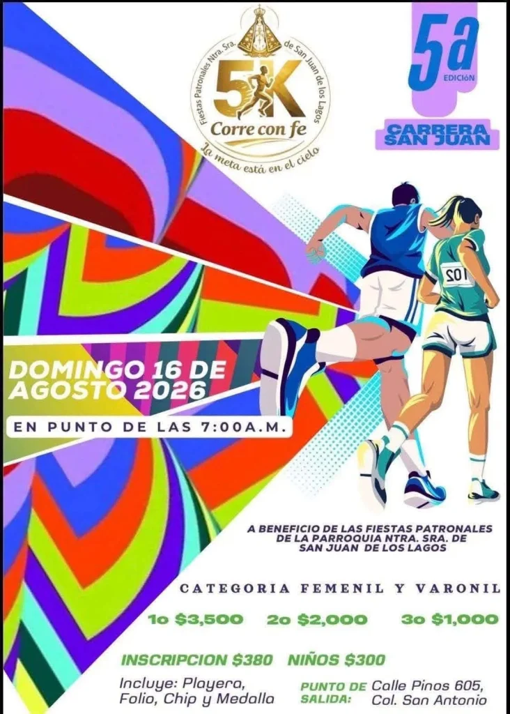 Todo listo para la quinta edición del 5K “Corre con fe” 1 5 K SAN JUAN