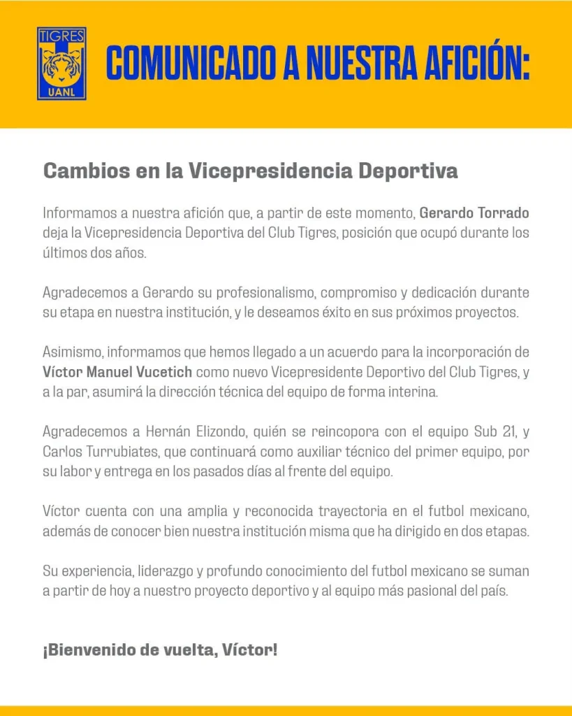 Anuncia Tigres cambios en su organigrama 4 597715785 3990759104561931 4547285783798662189 n