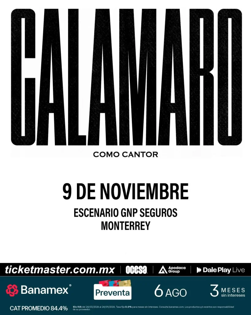 Andrés Calamaro regresará a Monterrey 1 761946004 1070036922036883 6597755342292962636 n