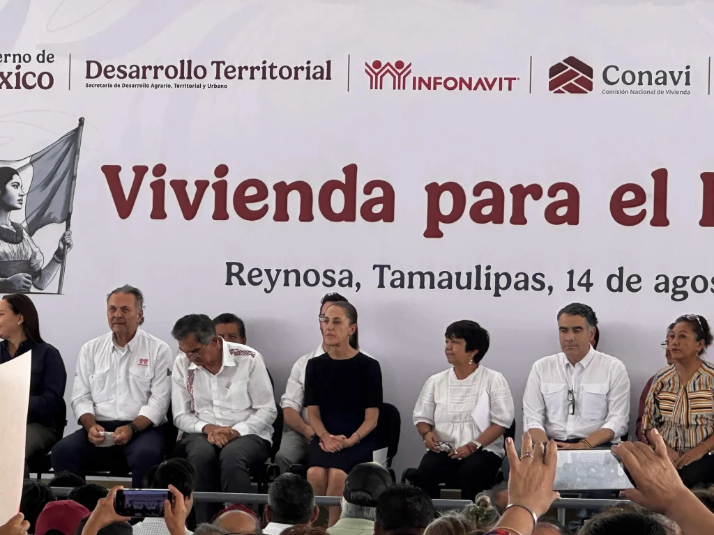 Claudia Sheinbaum entrega Viviendas para el Bienestar y anuncia impulso a trabajadores en Reynosa 1 769363135 1084174630623278 4713956375099293241 n