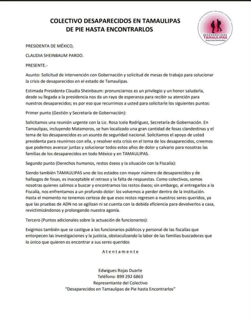 Manifestaciones marcan visita de Claudia Sheinbaum a Matamoros 2 775242568 938369448523302 7590692811425794223 n