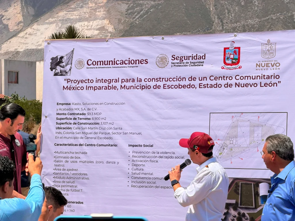 Escobedo anuncia Centro Comunitario México Imparable 3 784796112 1060089220215785 3207787978221633068 n