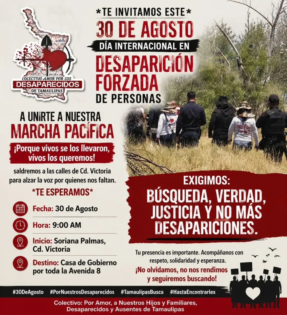 Convoca colectivo a velada y manifestación pacífica en honor a los desaparecidos 2 786303295 1760983945244162 7708349902980399982 n