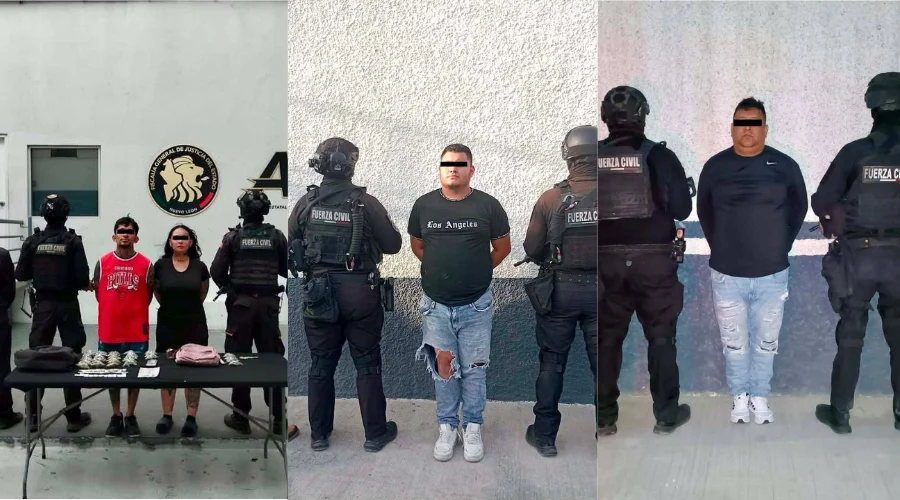 Captura Fuerza Civil a 5 presuntos integrantes de célula delictiva