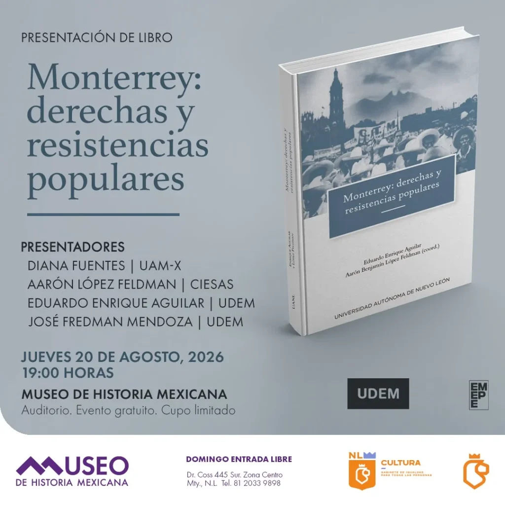 Presentarán el libro “Monterrey: derechas y resistencias populares" 1 LIBRO
