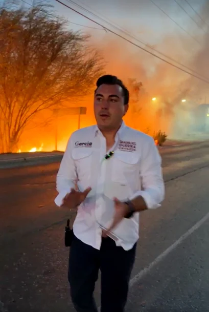 Alerta alcalde de García por incendio 1 MANUEL GUERRA 2bb